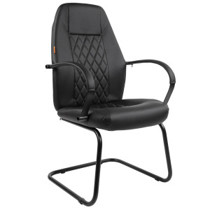 Кресло CH-950-V-LT, экокожа, черный