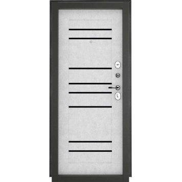 Дверь ТИТАН-2050/860/R 8С бетон снежный графит-2
