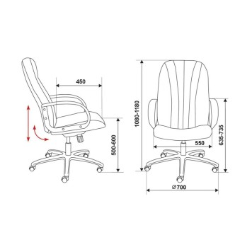 Кресло T-898-3С11BL-1