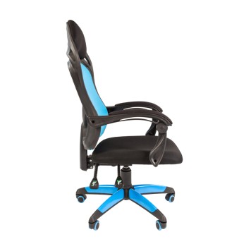 Игровое кресло GAME 12 черный/голубой-2