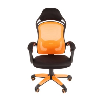 Игровое кресло GAME 12 черный/оранжевый-1
