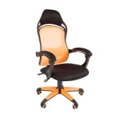 Игровое кресло GAME 12 черный/оранжевый