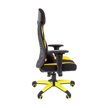 Игровое кресло GAME 14 черный/желтый-2