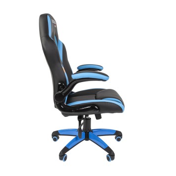 Игровое кресло GAME 15 черный/голубой-2