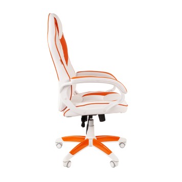 Игровое кресло GAME 16 белый/оранжевый-2
