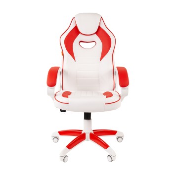 Игровое кресло GAME 16 белый/красный-1