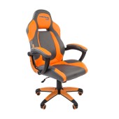 Игровое кресло GAME 20 серый/оранжевый