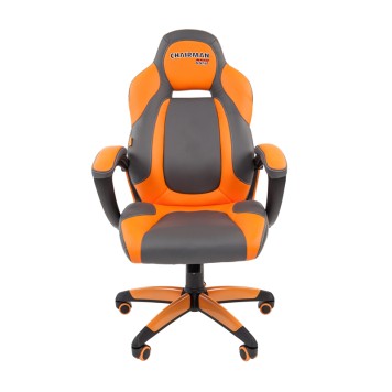 Игровое кресло GAME 20 серый/оранжевый-1