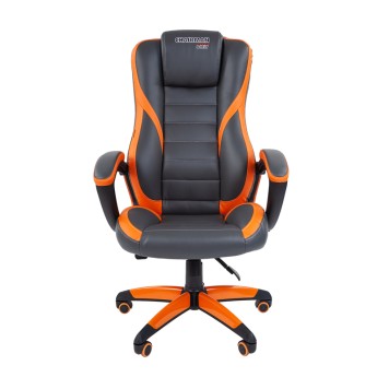 Игровое кресло GAME 22 серый/оранжевый-1