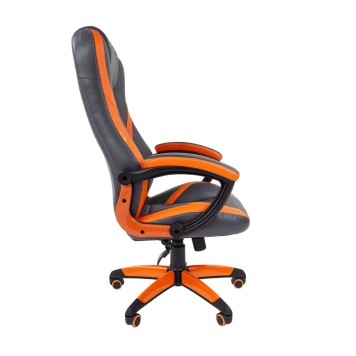 Игровое кресло GAME 22 серый/оранжевый-2