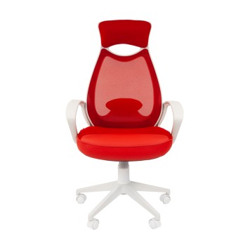Кресло для руководителя 840 WHITE-RED-1
