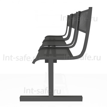 Секция из 3-х стульев СП33Н10 черная-3