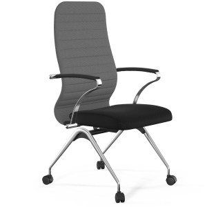 Кресло Sit-8 B2-10K-UMF(X1)/Uh02/Wh00/K15cL(F53.W01) св.серый/черный