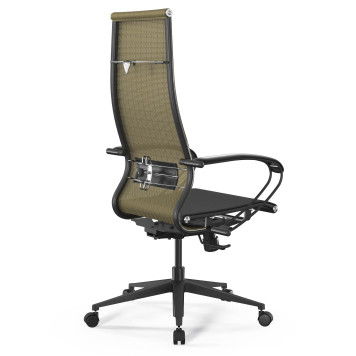 Кресло Метта ErgoLife Set-7/130/Synchro 002 золотой ротанг/черный-1