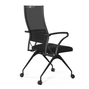 Кресло Метта Sit-Air-180 B2-290K-YP99+UMF(X1)/Km00/Wh00/K15bL (F56.W01) черный-1