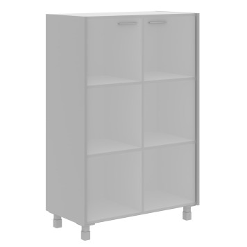Шкаф средний OFFIX NEW OMC 87.2 металлик